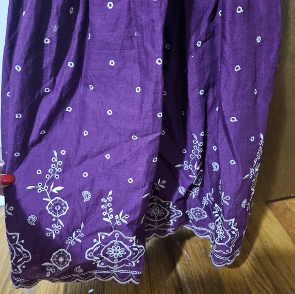 Heart Soul women's size M halter flowy purple dress 👗 with lace and flowers - Picture 12 of 12